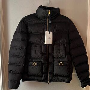 Moncler Fer Logo Giubbotto Navy Puffer Jacket size 3 or M